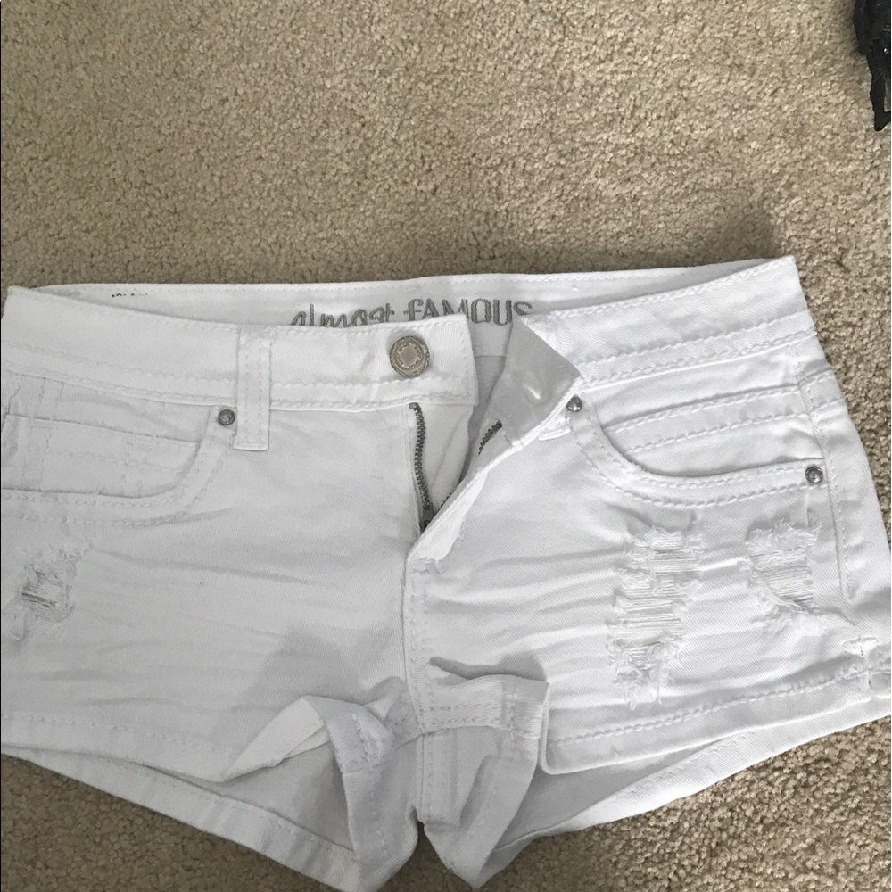 Almost Famous white shorts