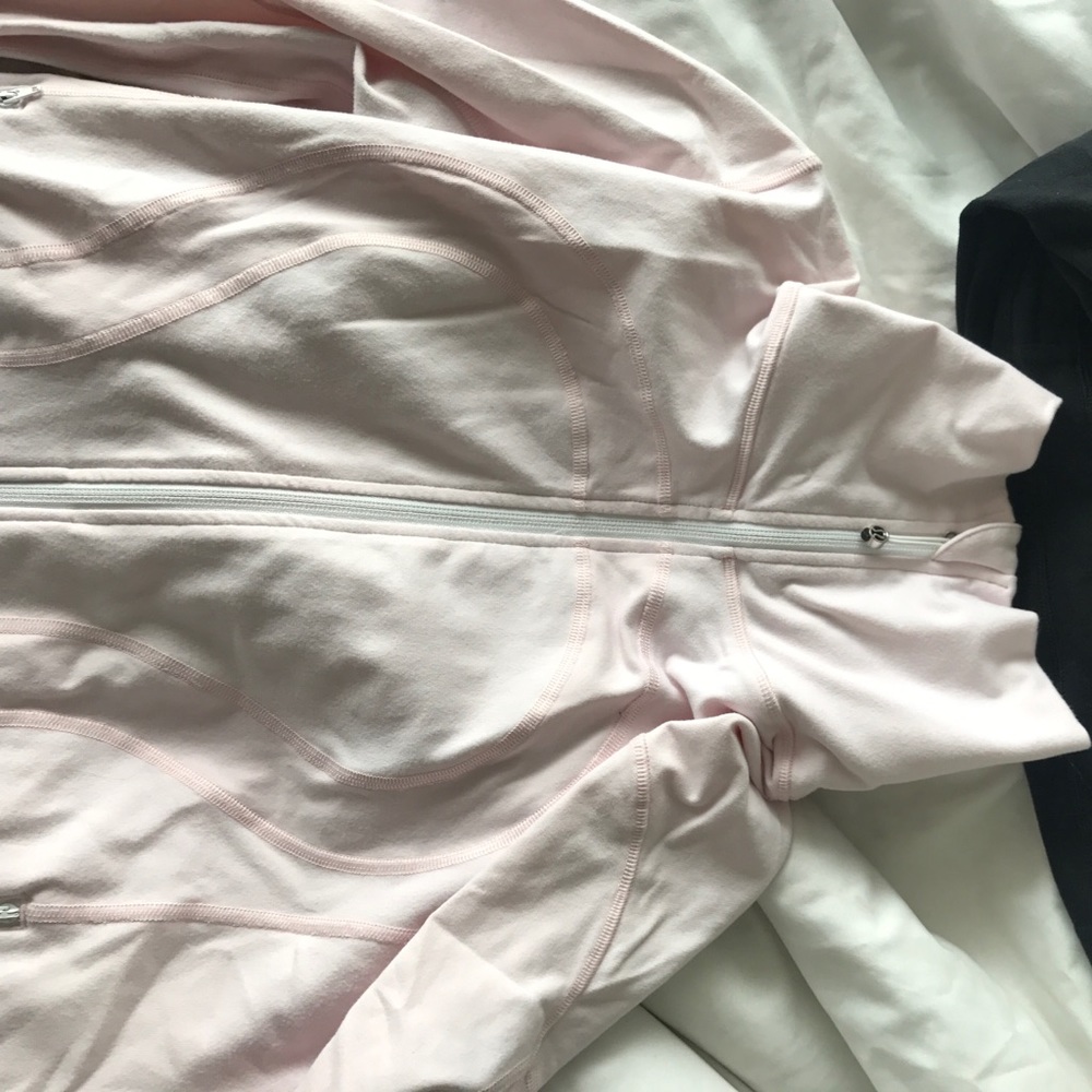 Pink lululemon workout jacket