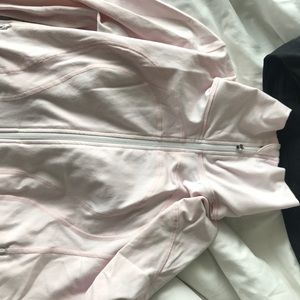 Pink lululemon workout jacket