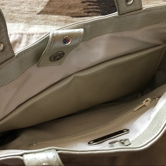 Botkier Light Gold Leather Satchel - Trigger - Picture 5 of 8