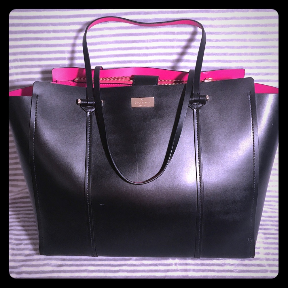 kate spade Ashtyn Black / Pink Tote Bag HOST PICK