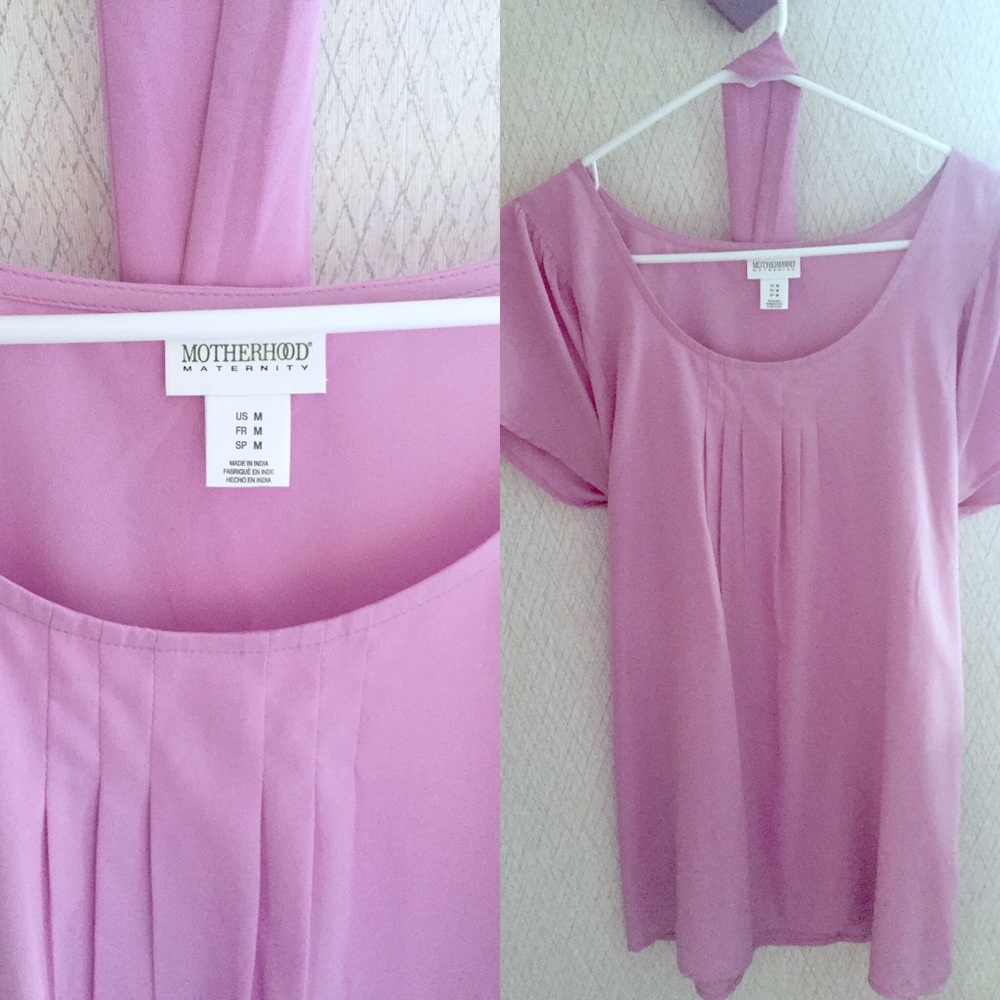 Pretty lightweight lilac Maternity Blouse 👚 SizeM