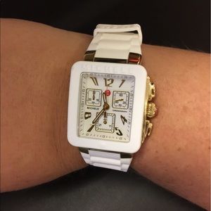 Michele Tahitian Jelly White Watch New!