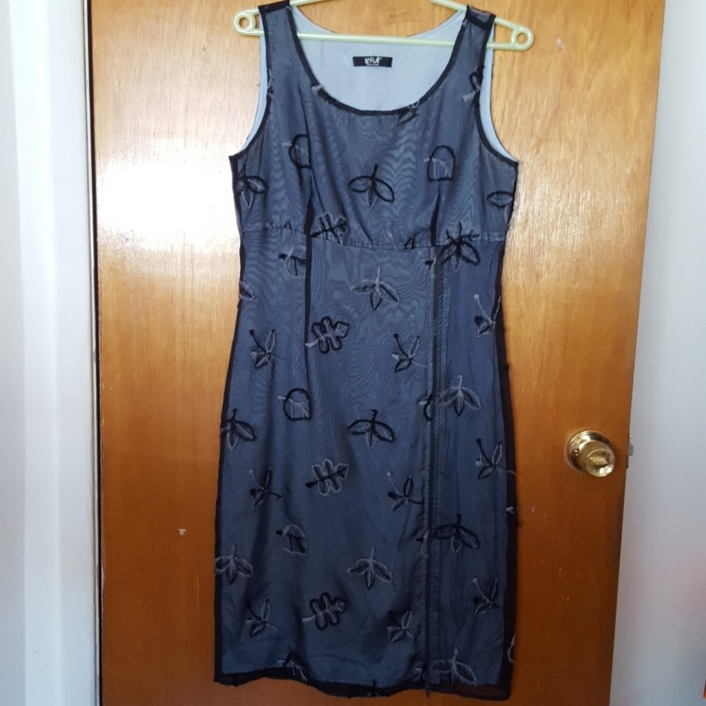 Sheer Overlay Dress