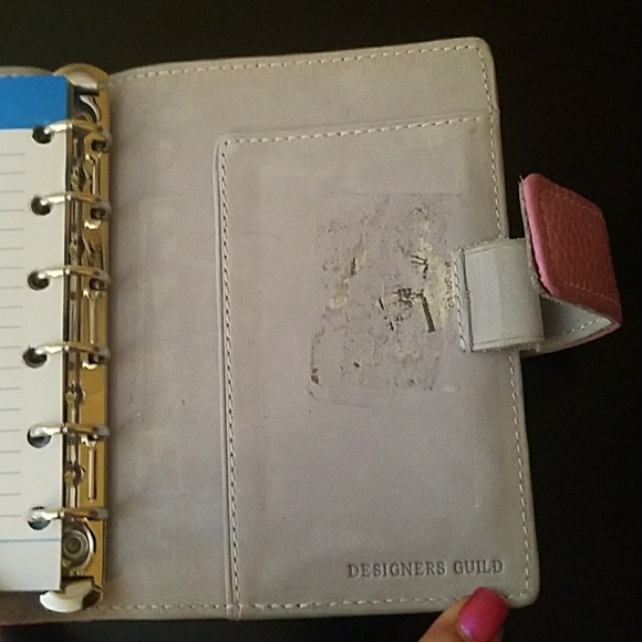 Designers Guild Pink Leather Agenda PM size - Picture 6 of 7
