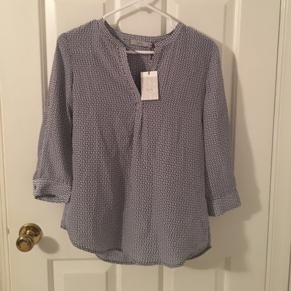 Dalia blouse with 3/4 sleeves. New with tags!