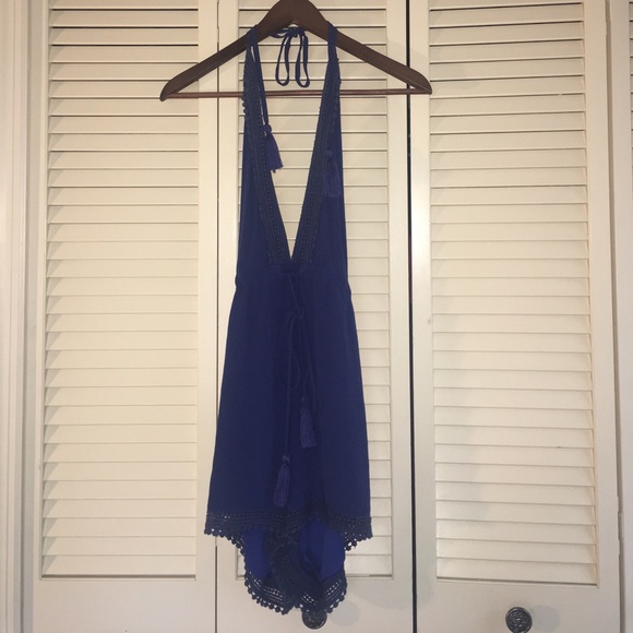 🆕 Blue Crotchet Romper- sz small - Picture 3 of 5