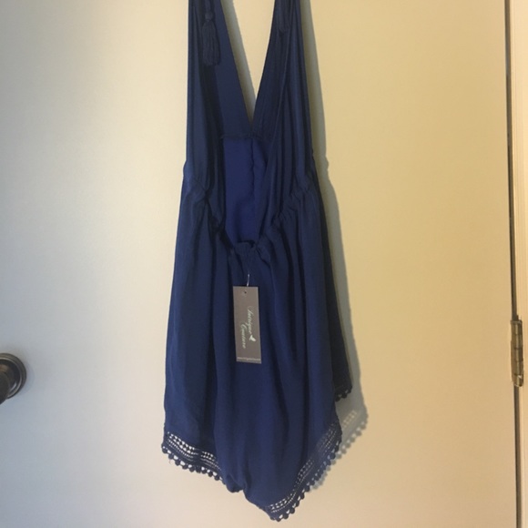 🆕 Blue Crotchet Romper- sz small - Picture 4 of 5