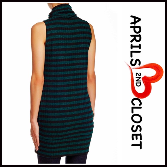 PAINTED THREADS HI LO TURTLENECK PULLOVER TOP - Picture 3 of 6