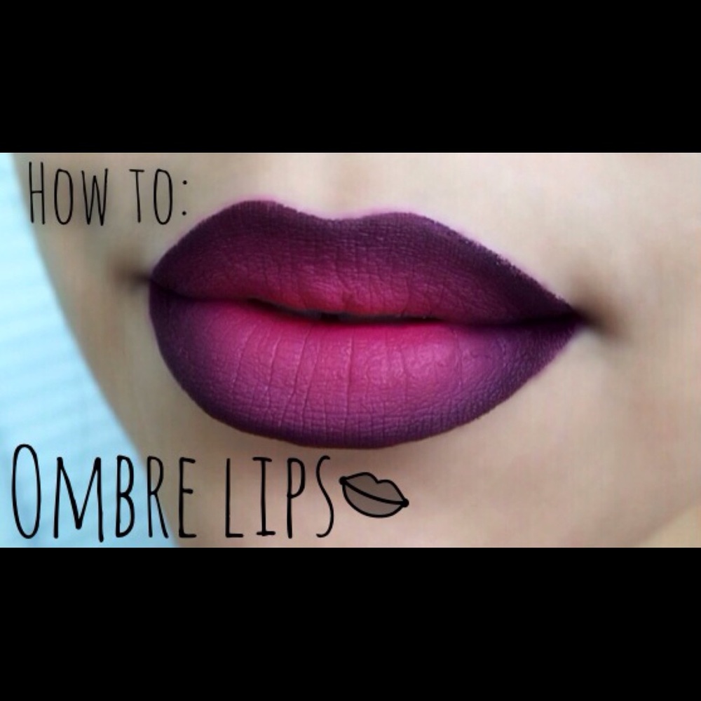 Ombré Lips with strawberry and blackberry!