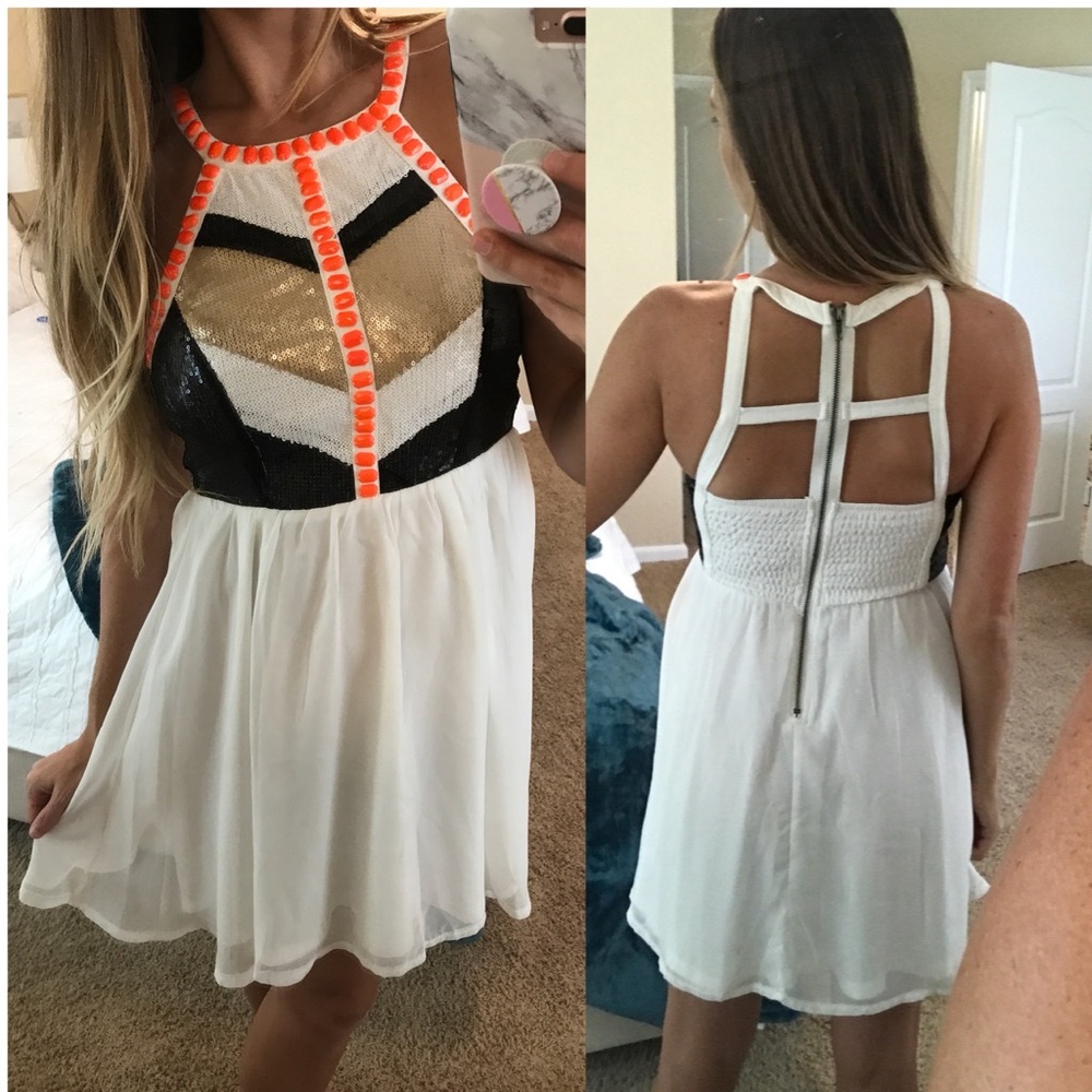 Sequin mini dress