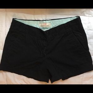 J. Crew black chino shorts size 2