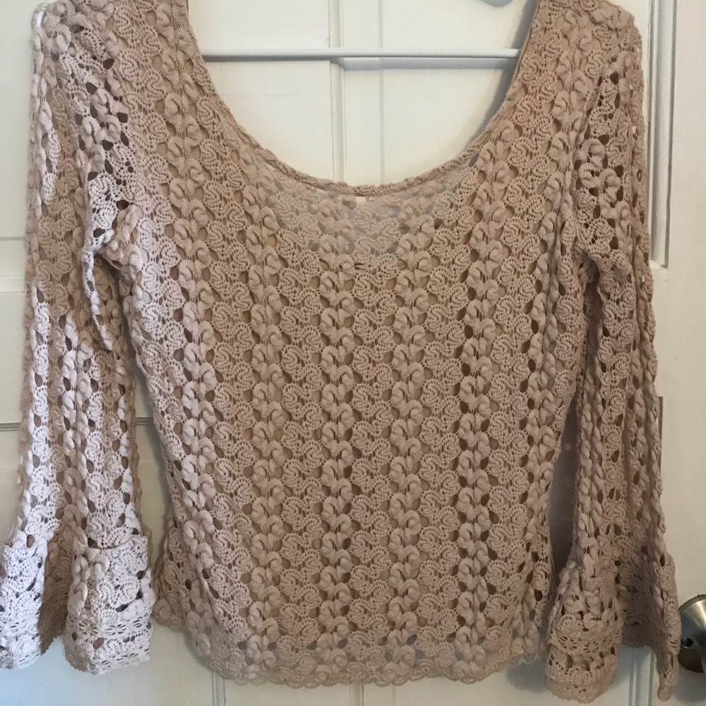 Free People sz xs Crocheted top