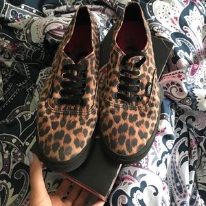 Cheetah print vans