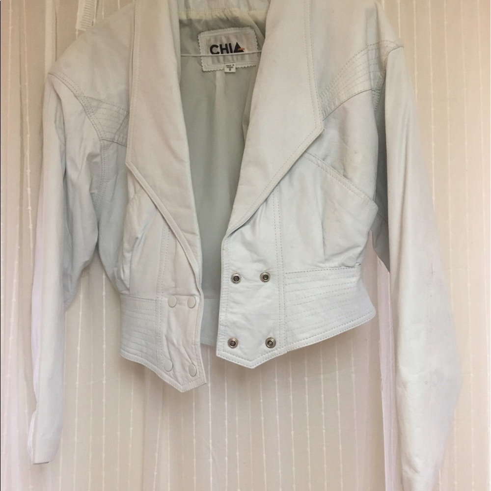 White Leather Jacket