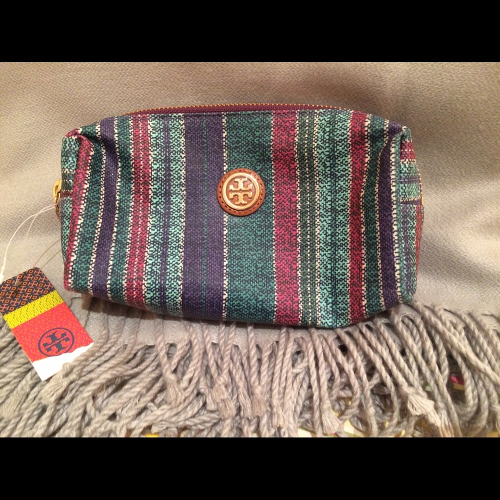 Tory Burch Tribe violet Cosmetic Bag