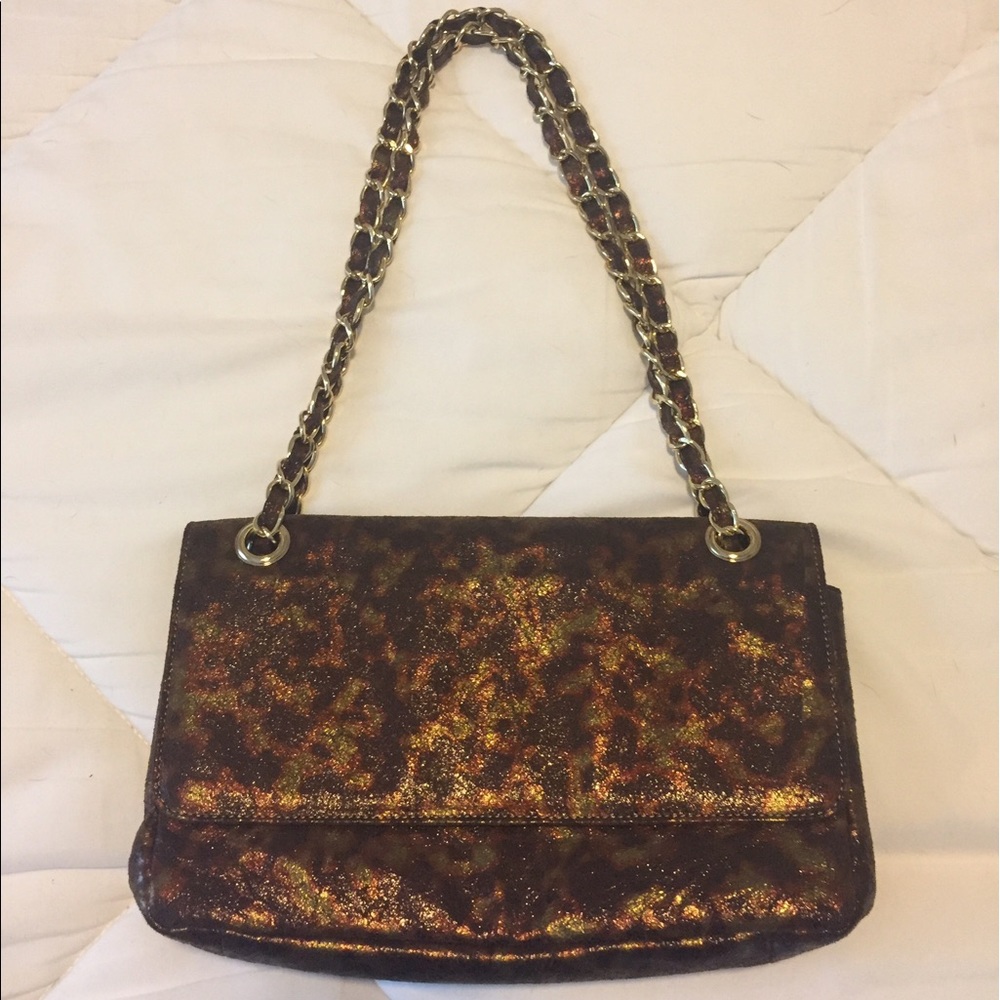 Lorren Bell Tortoise Print Handbag