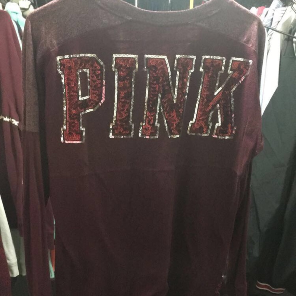 Pink bling long sleeve
