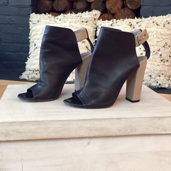 Vince Shoes - Host PickVince Addison Peep Toe Leather Bootie