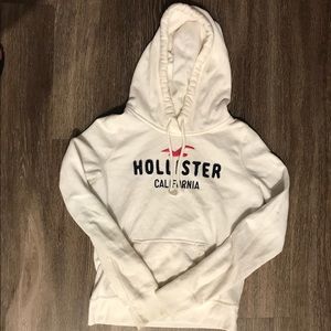 Size xs - white Hollister sweatshirt