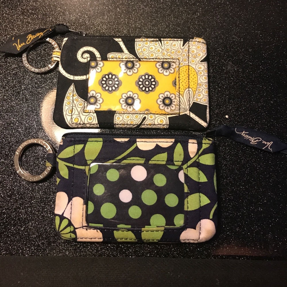 2 Vera Bradley Keyring Wallets
