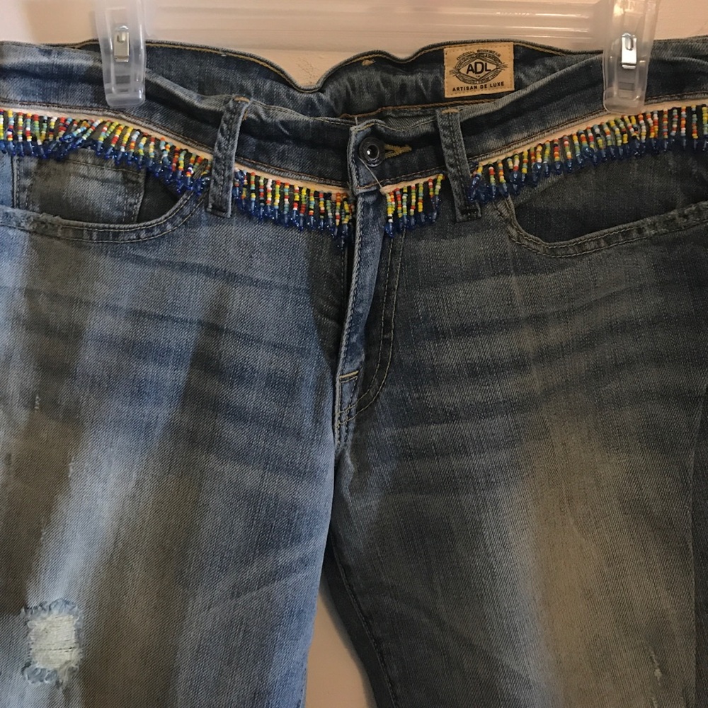 Free People Artisan de Lux sz 26 Beaded Jean