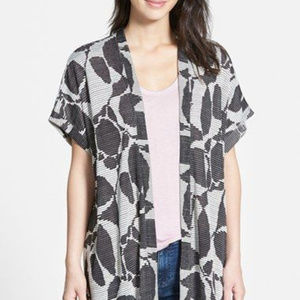 Coin 1804 Geo Stripe Jacquard Kimono Cardigan