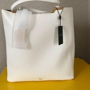 Brand New Authentic Ralph Lauren white tote