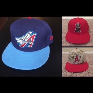 3 New Era Angels 59Fifty Hats