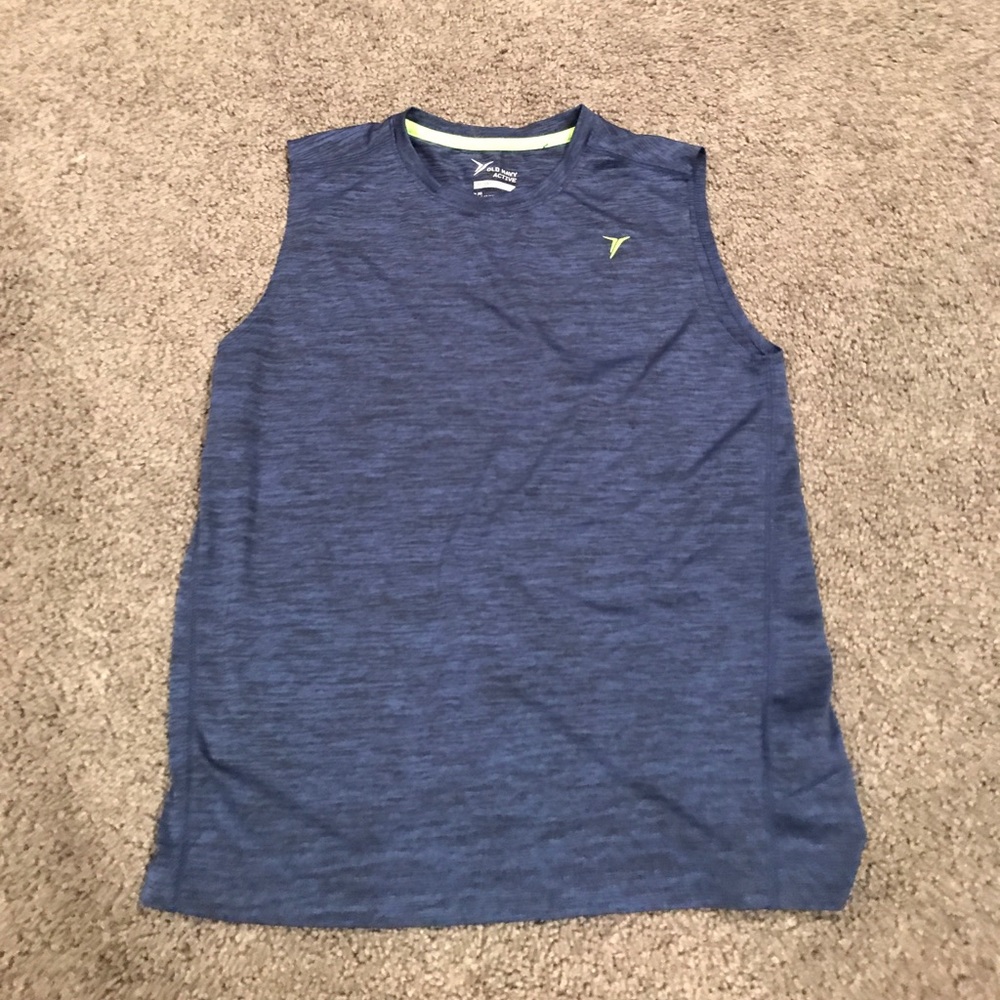 Boys blue tank top