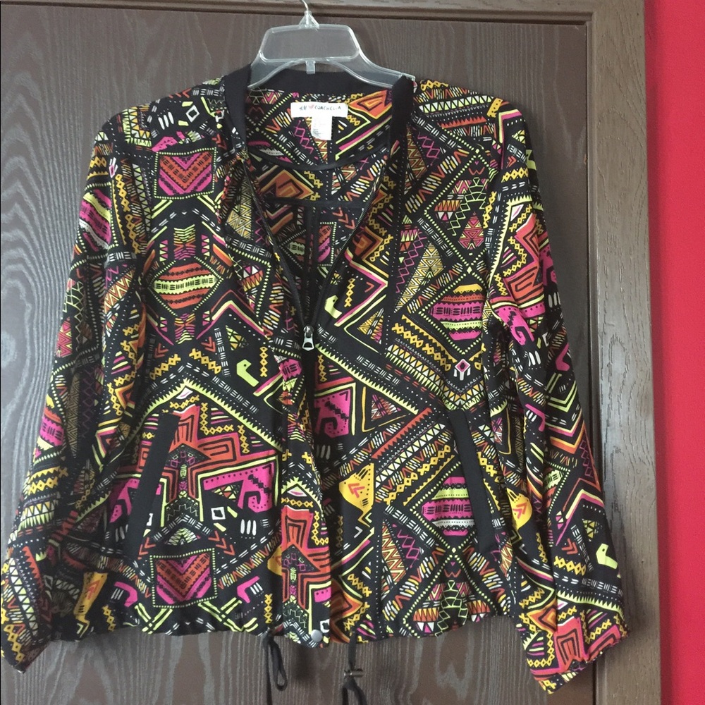H&M Tribal Coachella Jacket size 14
