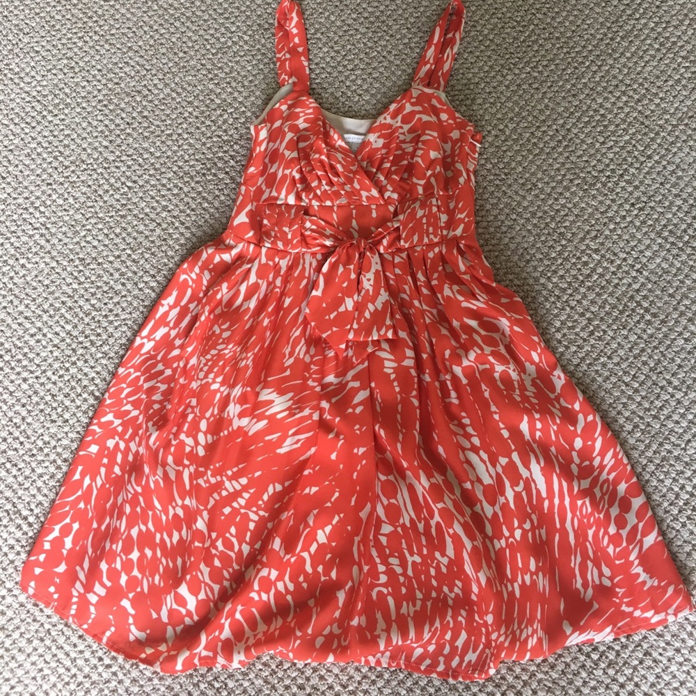 Lauren Conrad orange dress