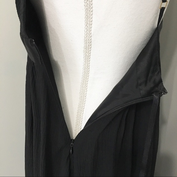 HP🎉 Banana Republic Black Silk Crinkle Dress - Picture 5 of 7