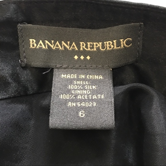 HP🎉 Banana Republic Black Silk Crinkle Dress - Picture 6 of 7