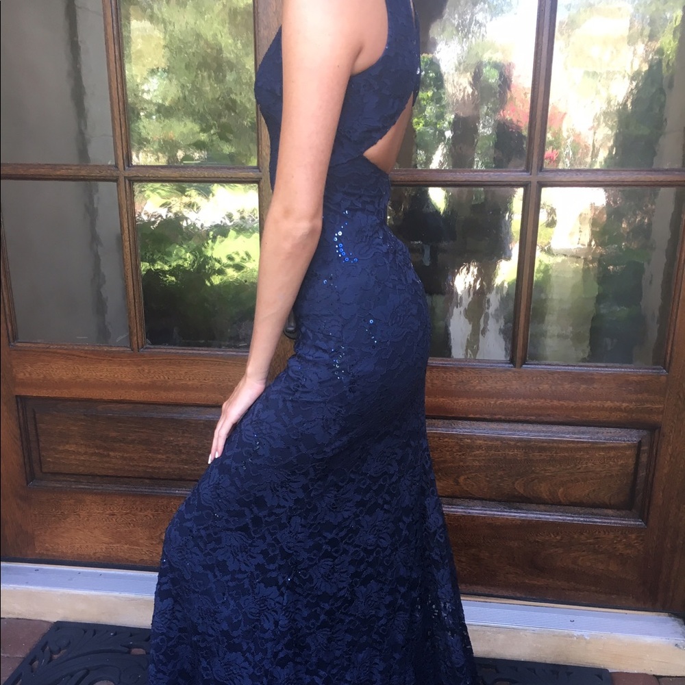 Navy gown