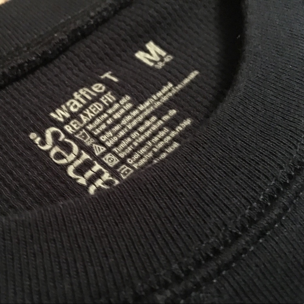 Hanes Waffle T, Long Sleeve; M