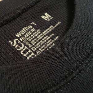 Hanes Waffle T, Long Sleeve; M