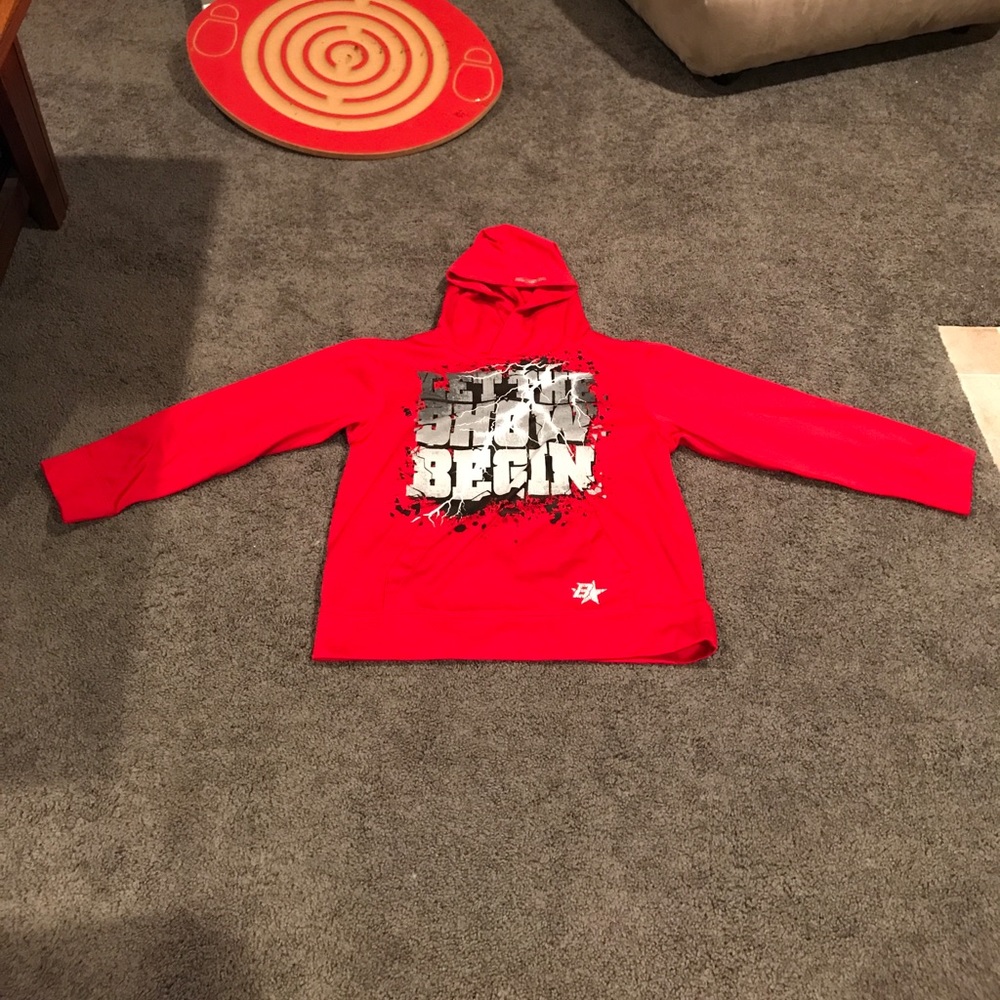Boys red glow in the dark sweatshirt