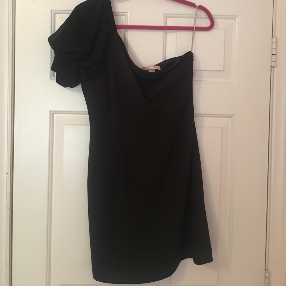 Black off the shoulder dress