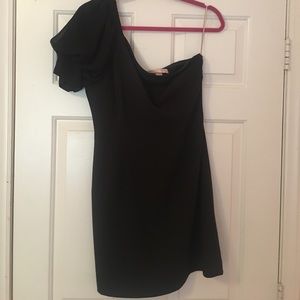 Black off the shoulder dress