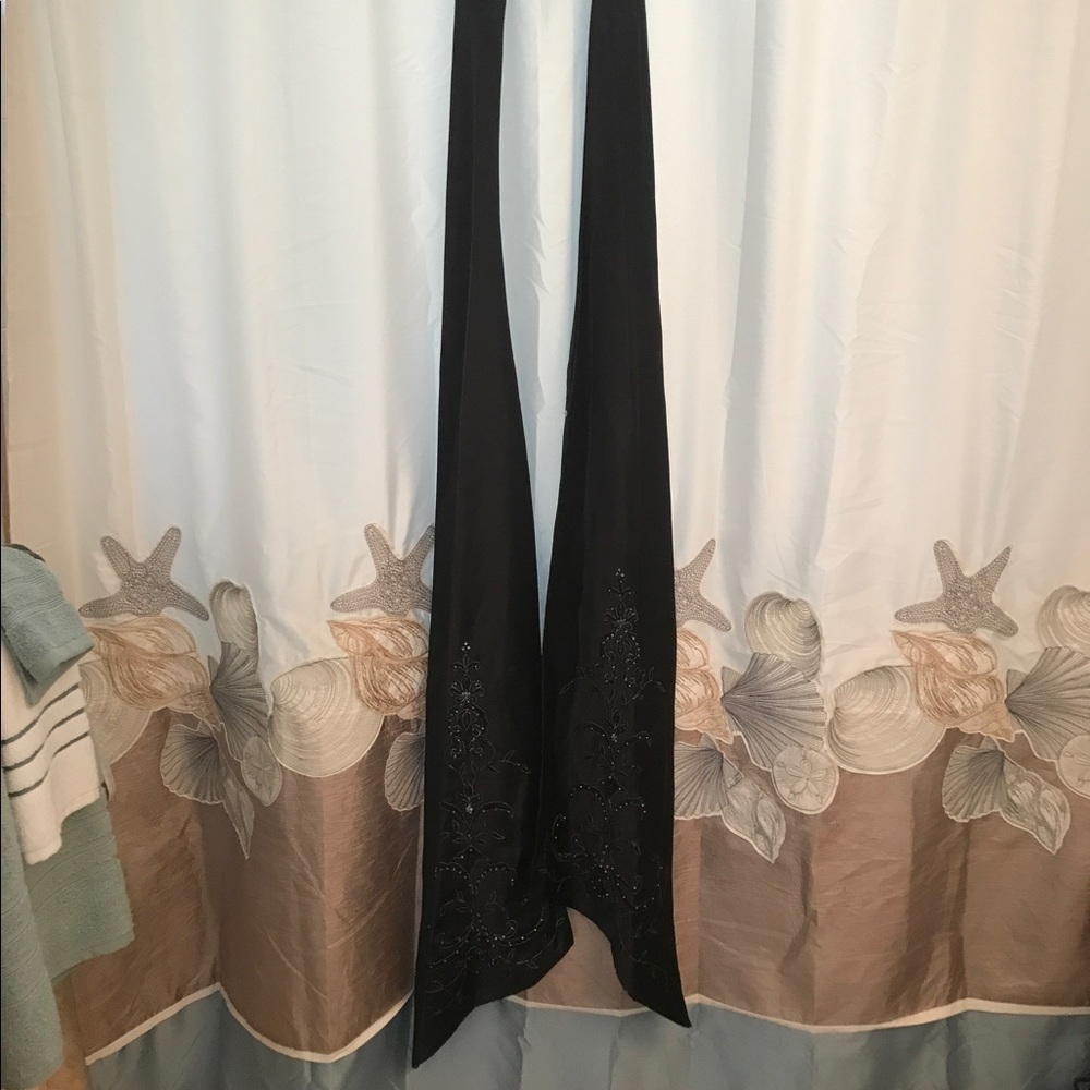 Wedding dress Sash Black beaded David's S130