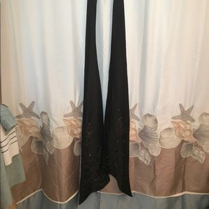 Wedding dress Sash Black beaded David's S130