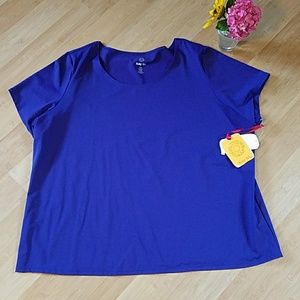 NWT Royal Blue Shell Blouse 3x