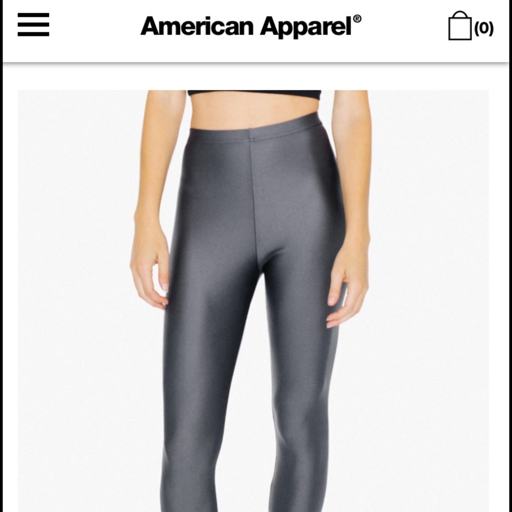 American Apparel Shiny Nylpn Tricot Legging