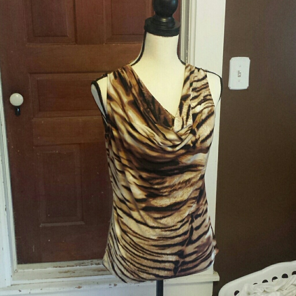 Calvin Klein blouse animalistic size small