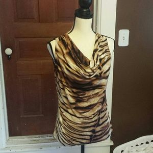 Calvin Klein blouse animalistic size small