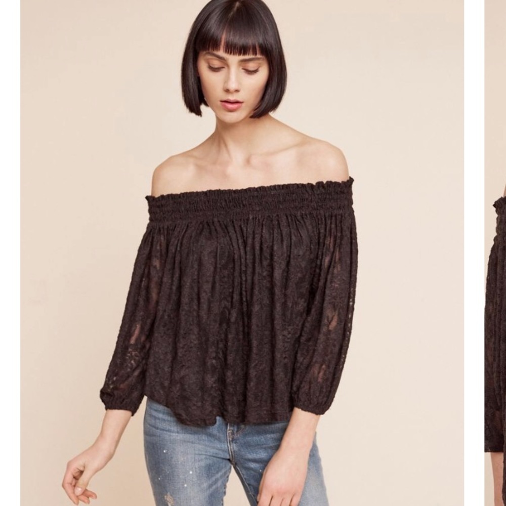 Anthropologie Deletta Sommer off shoulder top