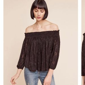Anthropologie Deletta Sommer off shoulder top