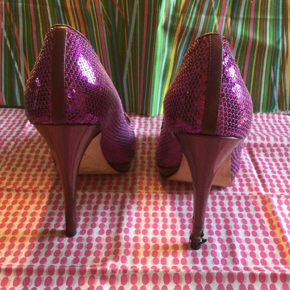 Cole Haan. Nike Air. Sz10. Purple Sequins. - Picture 2 of 8