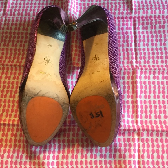Cole Haan. Nike Air. Sz10. Purple Sequins. - Picture 8 of 8